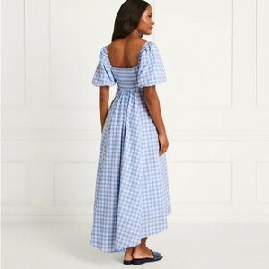 Hill House midi Matilda Dress in Blue Check